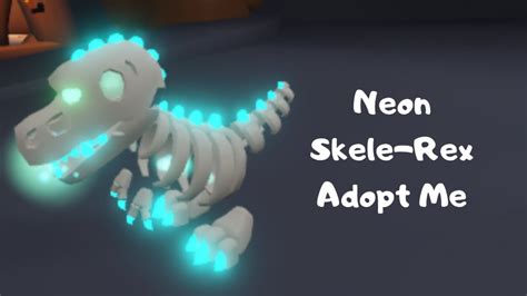 New Neon Skele Rex Adopt Me Roblox Halloween Update 2020 Skele Rex
