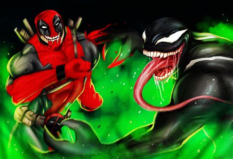 Deadpool Vs Venom By Suspension99 On Deviantart