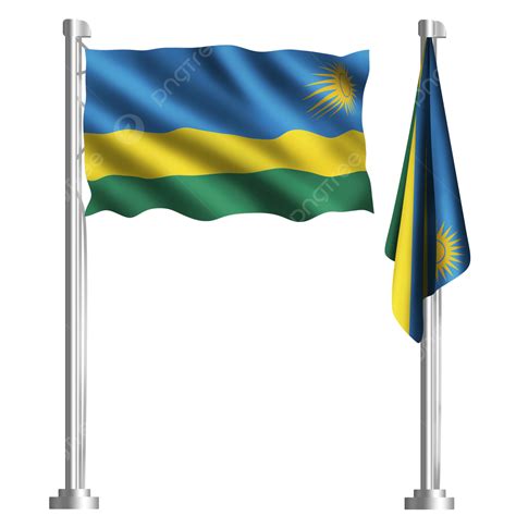 Rwanda Flag Png Picture Twenty Four Rays Of The Sun Waving The Flag Of