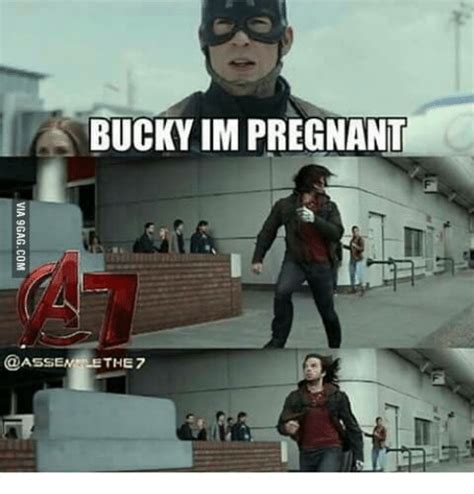 cap i m pregnant winter soldier bucky captain america memes movie posters meme film