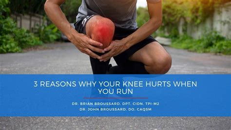3 Reasons Why Your Knee Hurts When Your Running