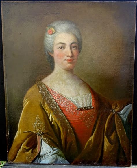 Portrait Of Woman Mid Eighteenth Century French School