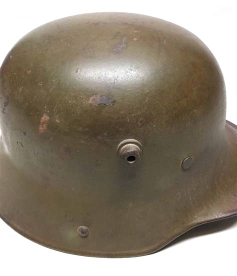 German Ww1 Helmet With Liner Enemy Militaria