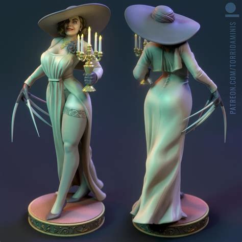 Countess Alcina Dimitrescu 3 Resident Evil Stl 3d Printing Etsy