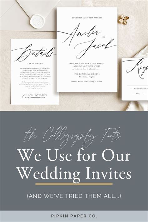 Best Fonts For Wedding Invitations Wedding Invitation Fonts Wedding