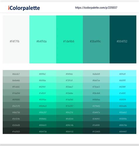 30 Turquoise Color Palettes Icolorpalette Blog