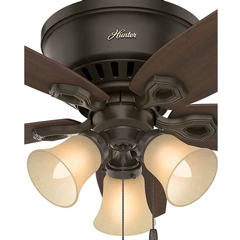 Get free shipping on qualified 42 in ceiling fans with lights or buy online pick up in store today in the lighting department. 42-Inch Hunter Fan Builder Low Profile Ceiling Fan with ...