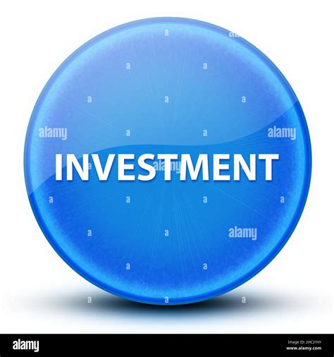 Investment Eyeball Glossy Elegant Blue Round Button Abstract