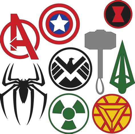 This pack key chain contains the most famous 22 marvel superhero logos. Superhero Logo Vector at GetDrawings | Free download