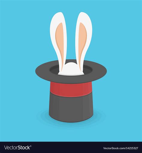 Magic Hat With Rabbit Royalty Free Vector Image
