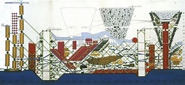 The Plug-In City, 1964 / Peter Cook, Archigram | ArchDaily Brasil