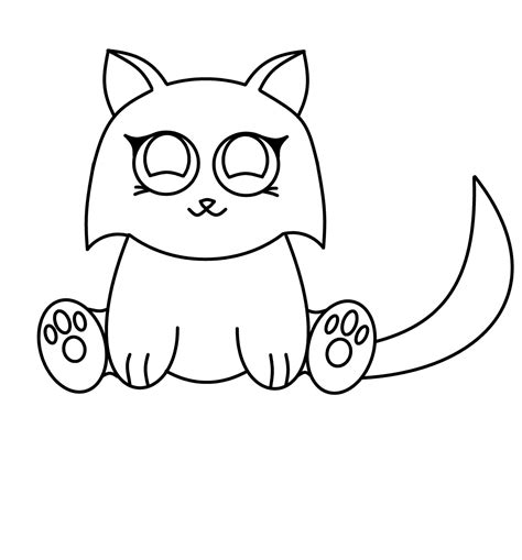 A circle for the head with two triangular shapes on top. How To Draw Cartoons: Anime Cat