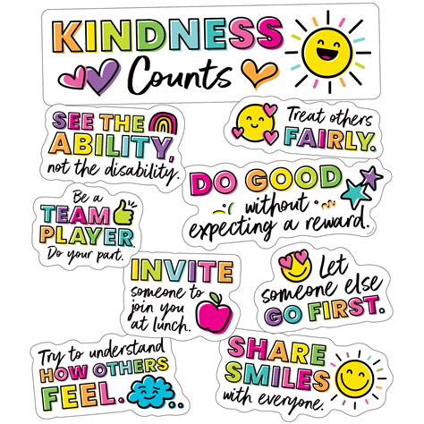 Carson Dellosa Education Kind Vibes Kindness Counts Mini Bulletin Board