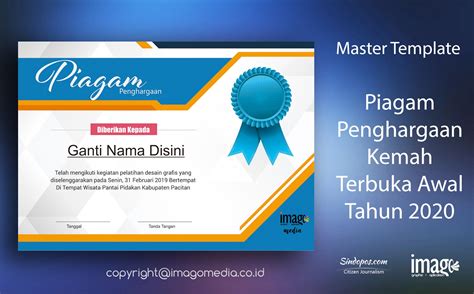 Desain Piagam Penghargaan Keren Cdr Dietitian Imagesee