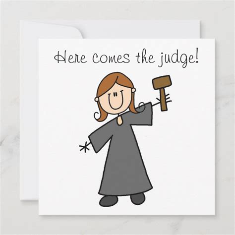 Here Comes The Judge Invitation Zazzle