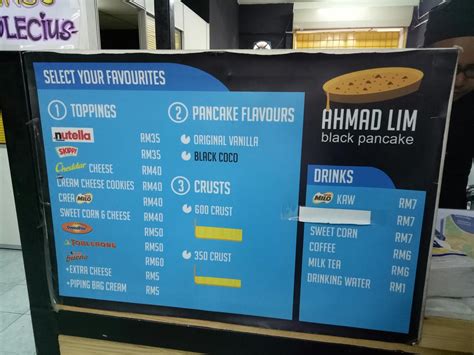 Menu yang kami tempah adalah pancake dengan harga pancake yang kami beli ini adalah rm35 sahaja. - Diari Seorang Pustakawan -: Ahmad Lim Black Pancake ...