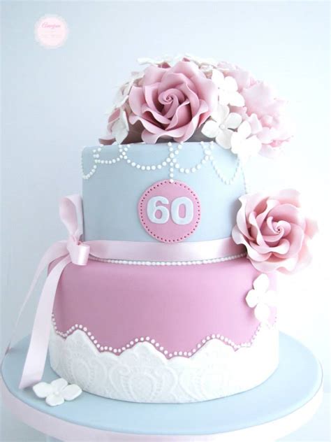 Happy 60th birthday cake with name edit. 60th Birthday Cake Ideas | 60th birthday cakes, Vintage ...