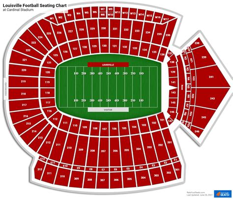 Louisville Cardinal Football Stadium Seating Chart Elcho Table