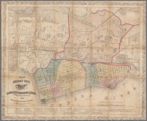 Map Of Jersey City Hoboken And Hudson Cities Nypl Digital Collections