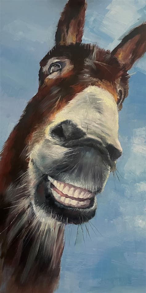Donkey Smiling With Teeth