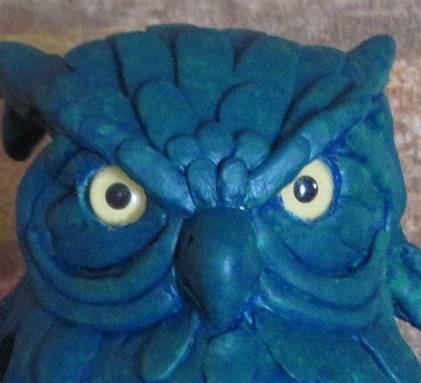 Owl Wildlife Statue Ooak Trophyaward Etsy