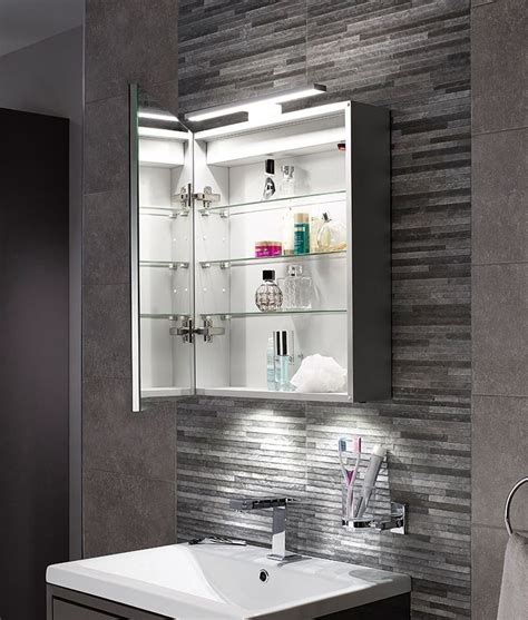600mm X 500mm Led Illuminated Bathroom Cabinet Over Mirror Light