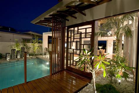 Chris Clout Design Tropical Resort Style Modern House In Noosawaters