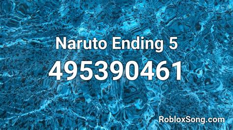 Naruto Ending 5 Roblox Id Roblox Music Codes