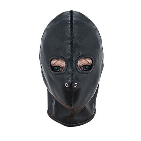 Interesting Adult Products Eyes Hoods Masks Leather Masks Penalties Bound Products
