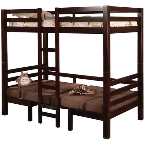 Stylize your home at west elm®! Coaster Twin over Twin Convertible Loft Bunk Bed in Dark ...