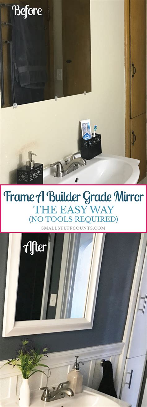 Frame A Builder Grade Mirror The Easy Way With Mirror Mate