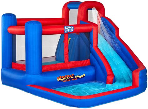 Buy Sunny And Fun Inflatable Water Slide Blow Up Pool And Bounce House For