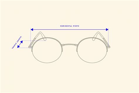 explanation how to measure the glasses size