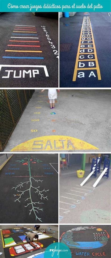 .de forma pintarlo como quieras.etc. Cómo crear juegos didácticos para pintar en el patio ...