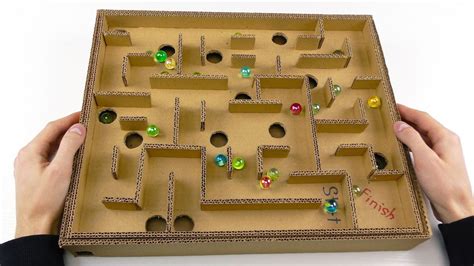 Board Game Marble Labyrinth From Cardboard How To Make Amazing Game