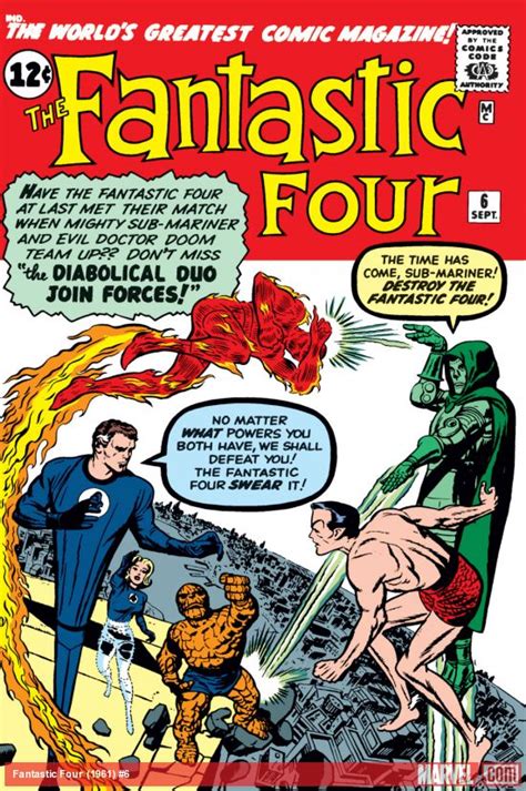 Fantastic Four 1961 6 Comic Issues Marvel