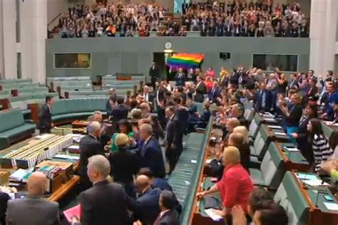 Watch Australian Parliament Erupts In Celebration As Marriage Equality