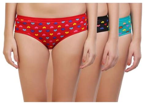 Buy Zukunft Fashion Pack Of Printed Mid Waist Hipster Panty Multi