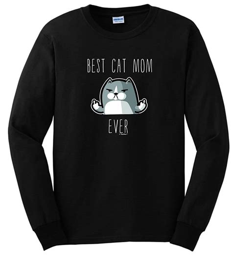 Funny Cat Ts Best Cat Mom Ever T Shirt Stellanovelty
