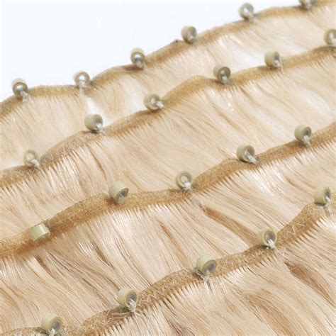 Beaded Weft Hair Extensions Natural Remy Perfect Locks