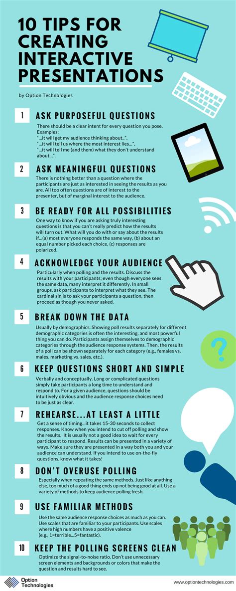 10 Tips For Creating Interactive Presentations Infographic