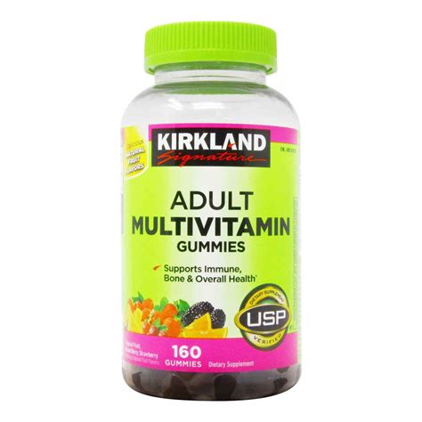 Kirkland Signature Adult Multivitamin Gummies Assorted 160 Gummies