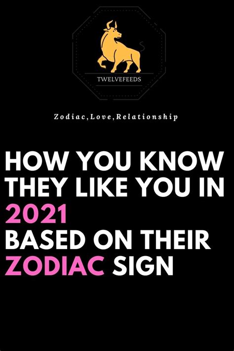 How You Know They Like You In 2021 Based On Their Zodiac Sign The