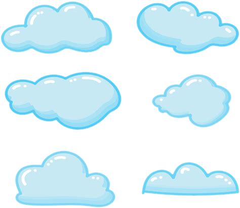Nube Azul De Dibujos Animados De Verano Png Nube De Dibujos Animados