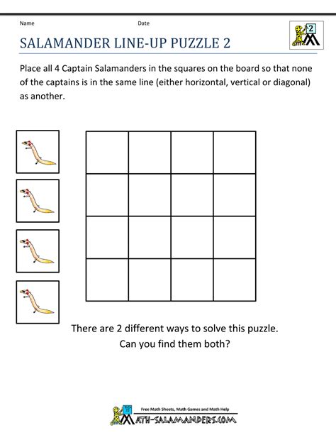 Not sure where to start? Math Puzzles 2nd Grade
