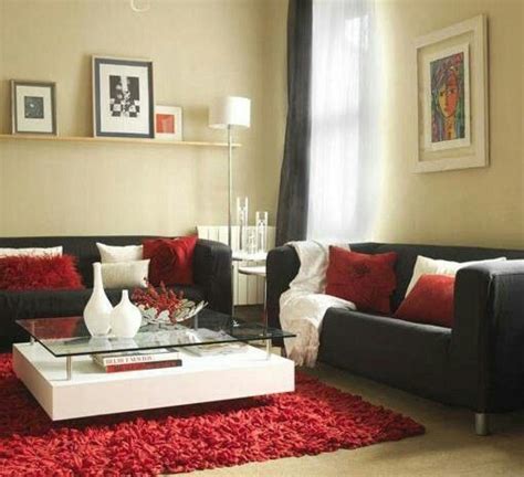 Nice Red And Black Living Room Decorating Ideas Home Interior