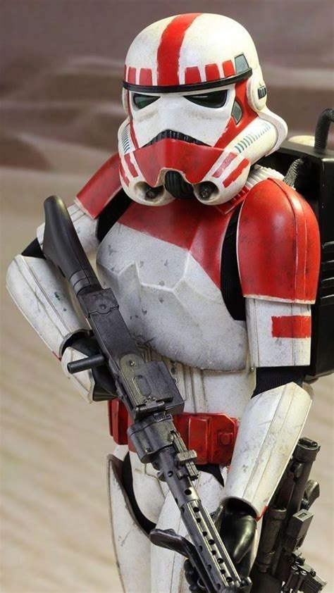 Stormtrooper With Painted Armour Red Pattern Star Wars Rpg Star Wars