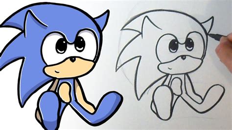 Como Dibujar A Sonic Kawaii Paso A Paso How To Draw To Sonic Easy Art