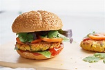 A simple vegetarian and vegan chickpea veggie burger recipe using ...