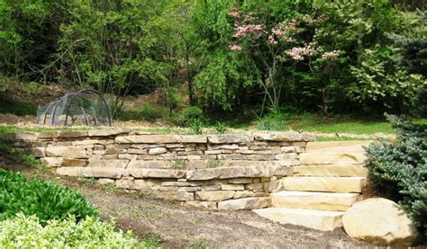 Terraced Retaining Walls With Steps Outdoor Gardens